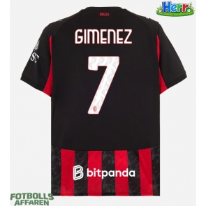 AC Milan Santiago Gimenez #7 Hemmatröja 2025-26 Kortärmad